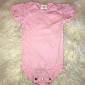 Carter’s | Plain Pink Short Sleeved Onesie